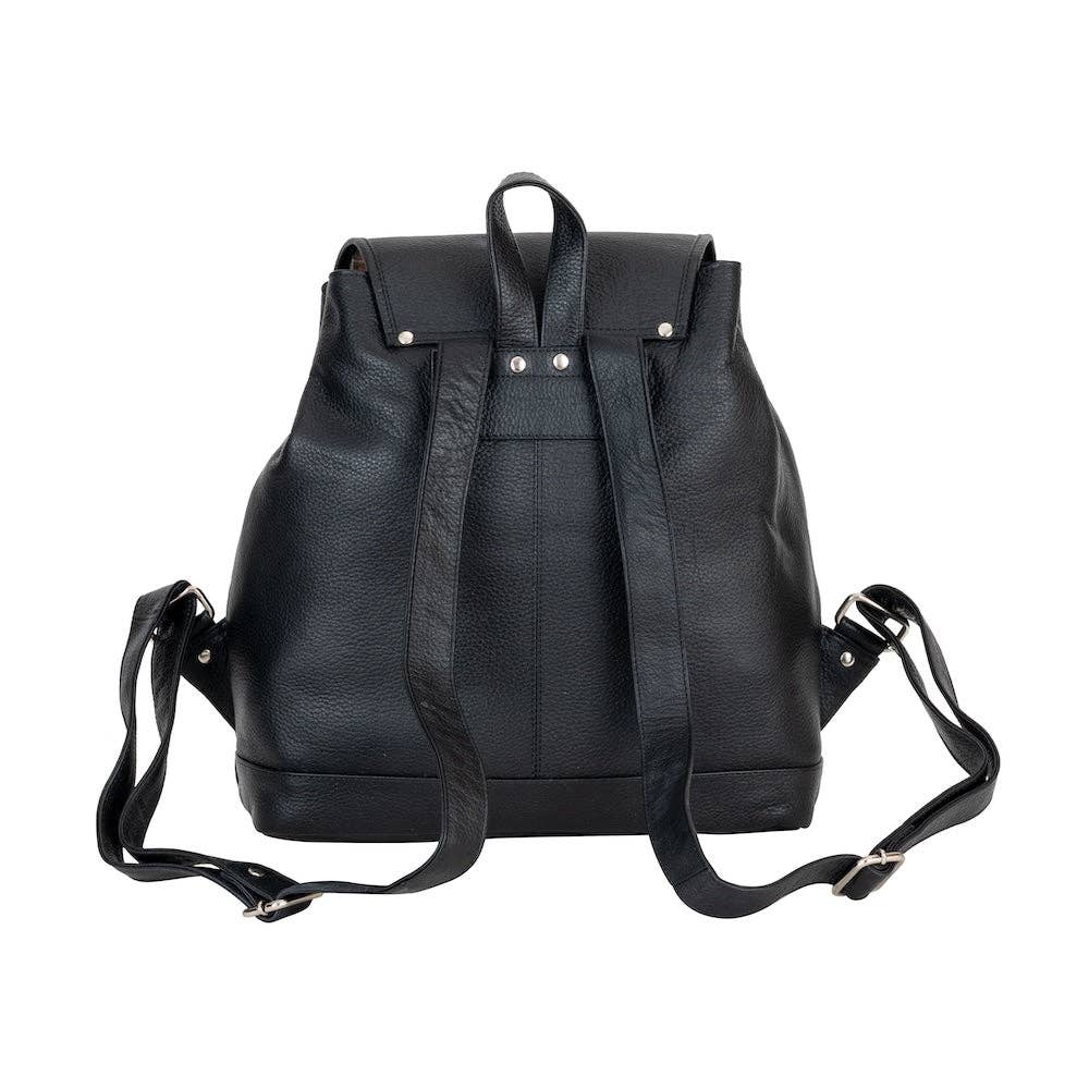 'Raven' Leather Backpack