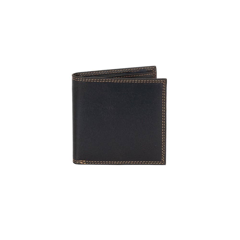 'Auckland' Bifold RFID Wallet – Brown
