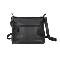 ‘Willow’ Leather Crossbody Bag – Black