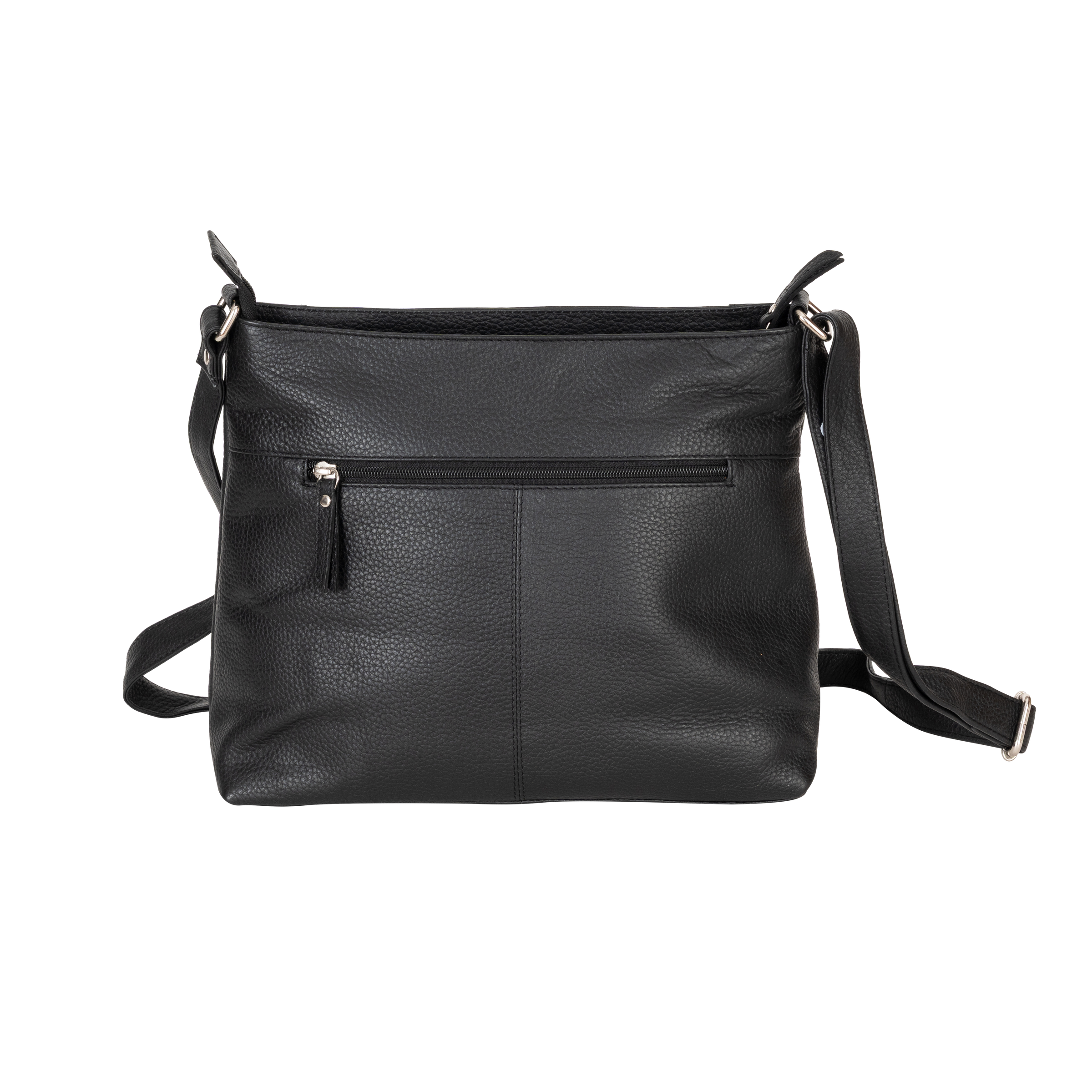 ‘Willow’ Leather Crossbody Bag – Black