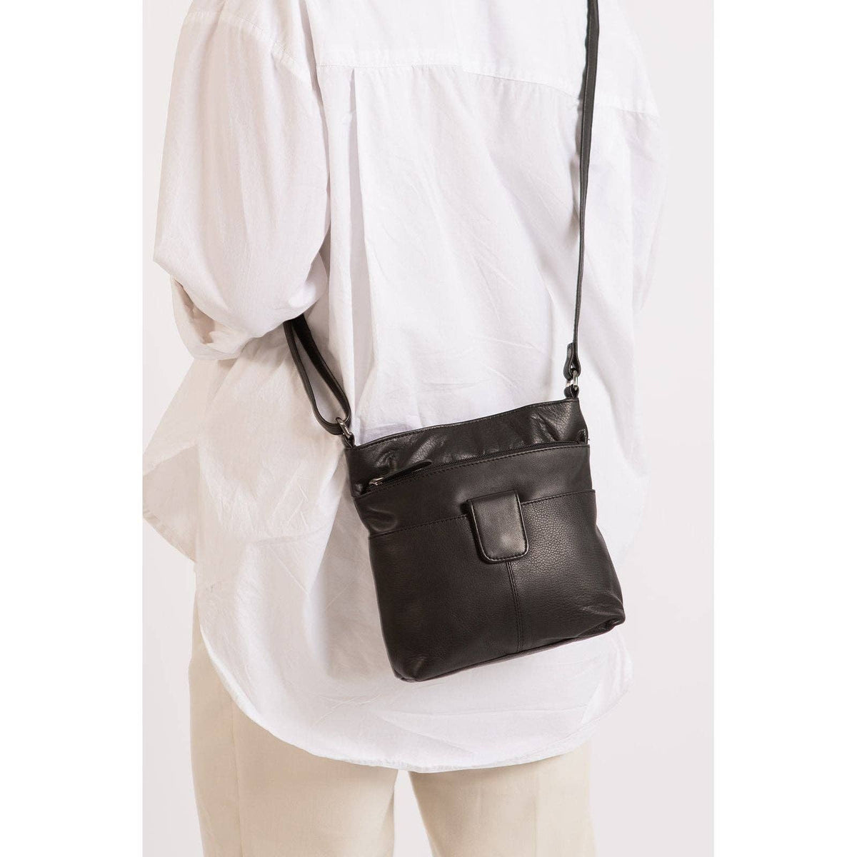 'Linde' Shoulder Bag - Black