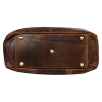 Voyager Leather Weekender Bag – Sandal