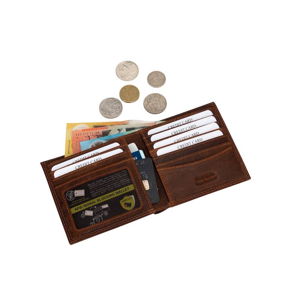 'Auckland' Bifold RFID Wallet – Sandal