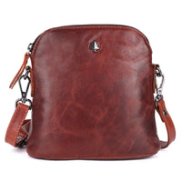 'Alder' Leather Crossbody Bag – Camel