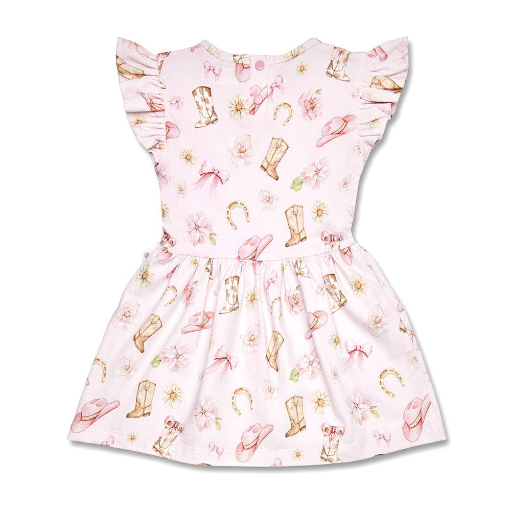 Boots & Bows Short Sleeve Dress