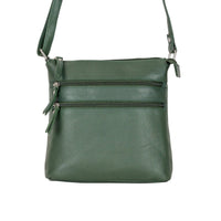 ‘Camden’ Crossbody Leather Bag - Sea Green