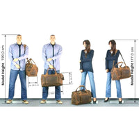 'Douglas' Vintage Leather Travel Bag - Sandal