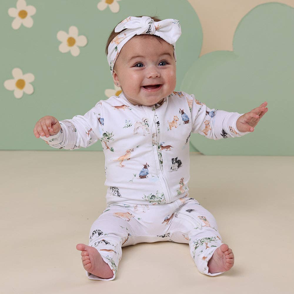 Dog Park Organic Snugglesuit Convertible Romper