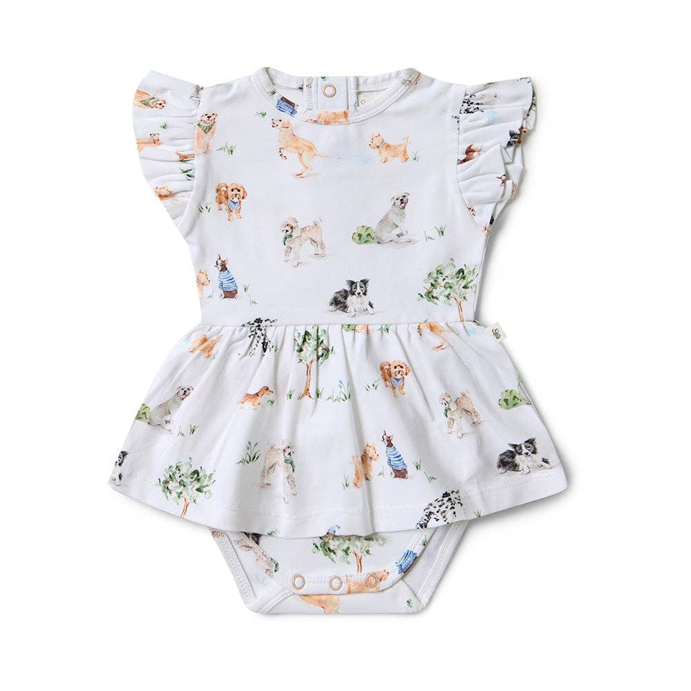 Dog Park Short Sleeve Organic Dress