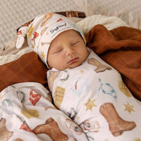 Cowboys Wrap & Beanie Set