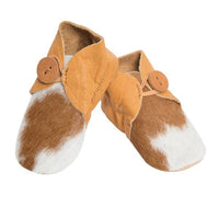 Cowhide Baby Booties
