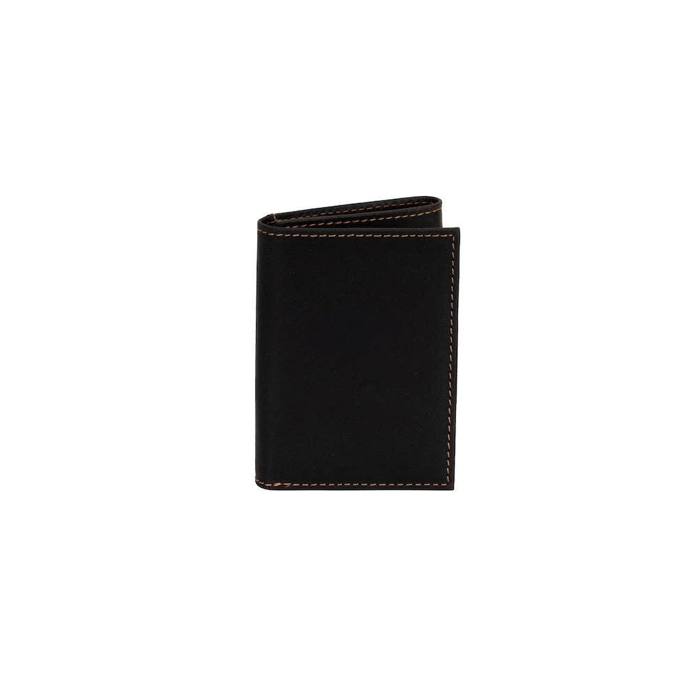 'Wellington' Men’s Tri-Fold RFID Leather Wallet – Brown