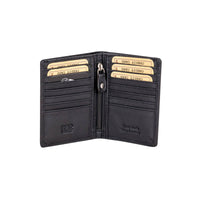 'Freya' Leather Card Holder - Black