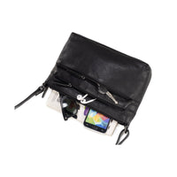 Crossbody Leather Bag - Black
