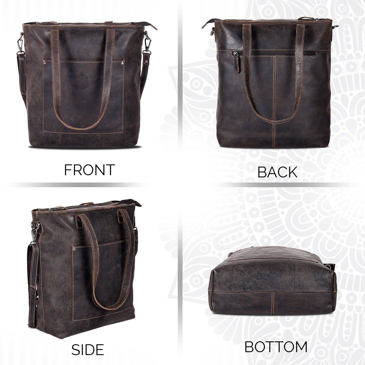 ‘Bunbury’ Classic Leather Tote Bag