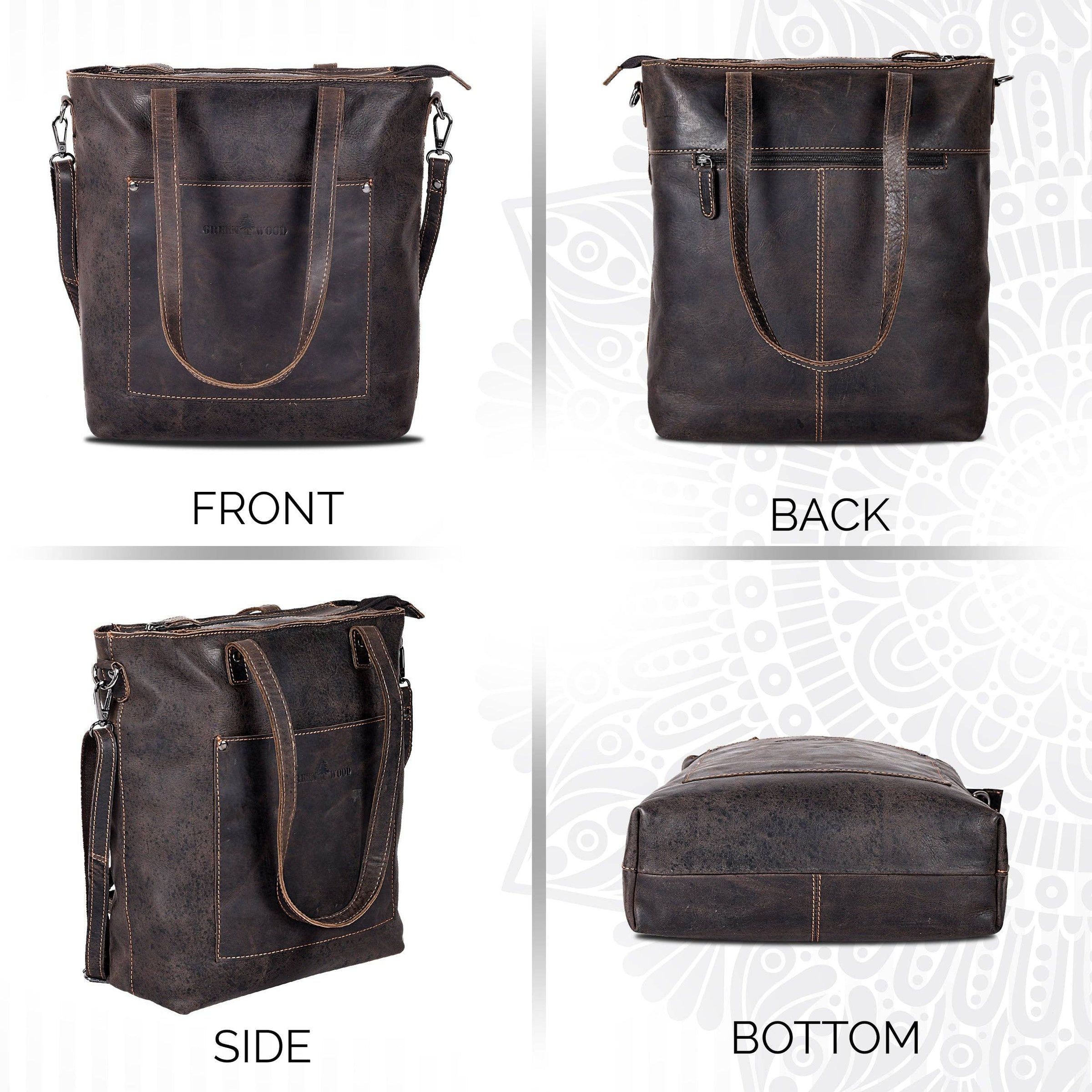 ‘Bunbury’ Classic Leather Tote Bag