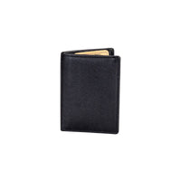 'Freya' Leather Card Holder - Black
