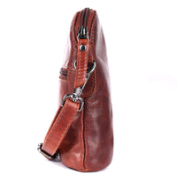 'Alder' Leather Crossbody Bag – Camel