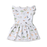 Dog Park Short Sleeve Organic Dress