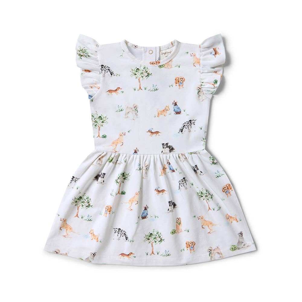 Dog Park Short Sleeve Organic Dress