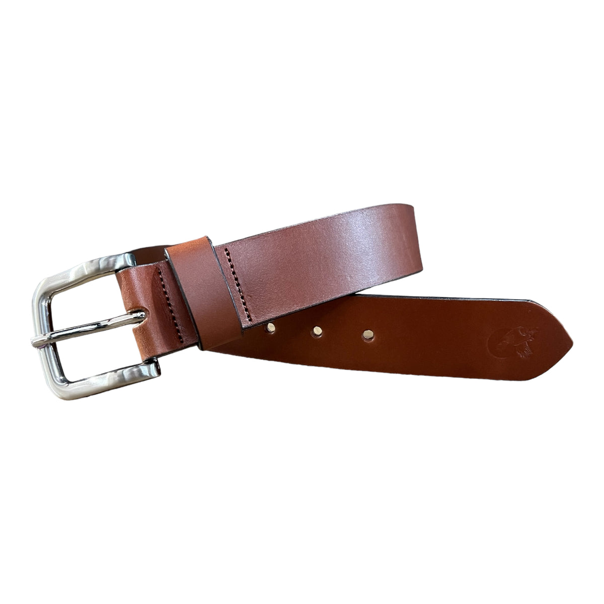 Casual 1.5" Leather Belt - Tan