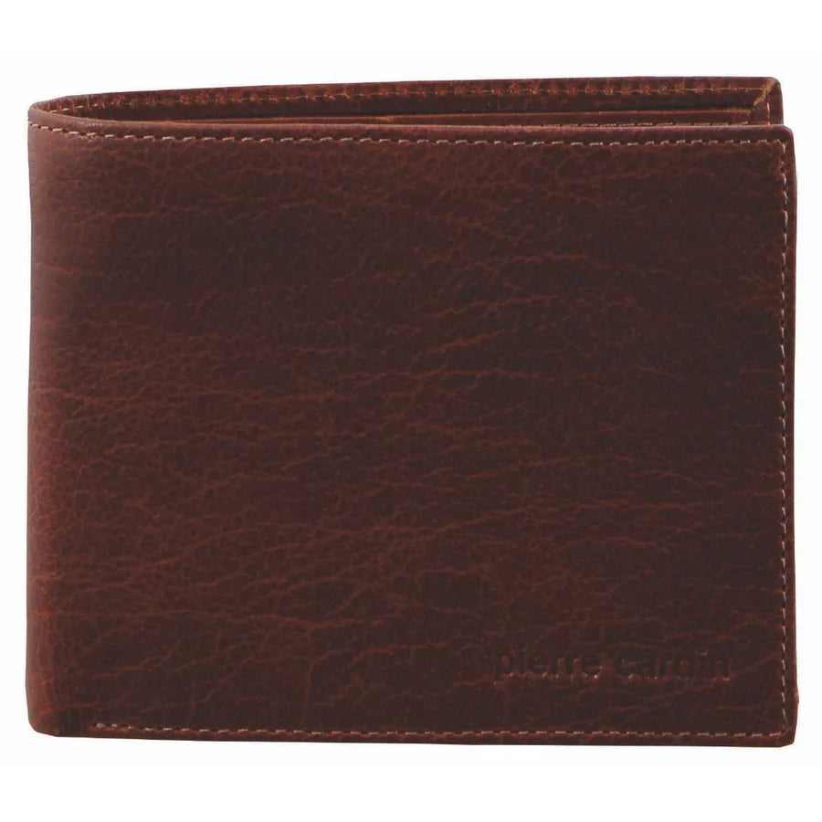 Rustic Leather Mens Tri-Fold Wallet