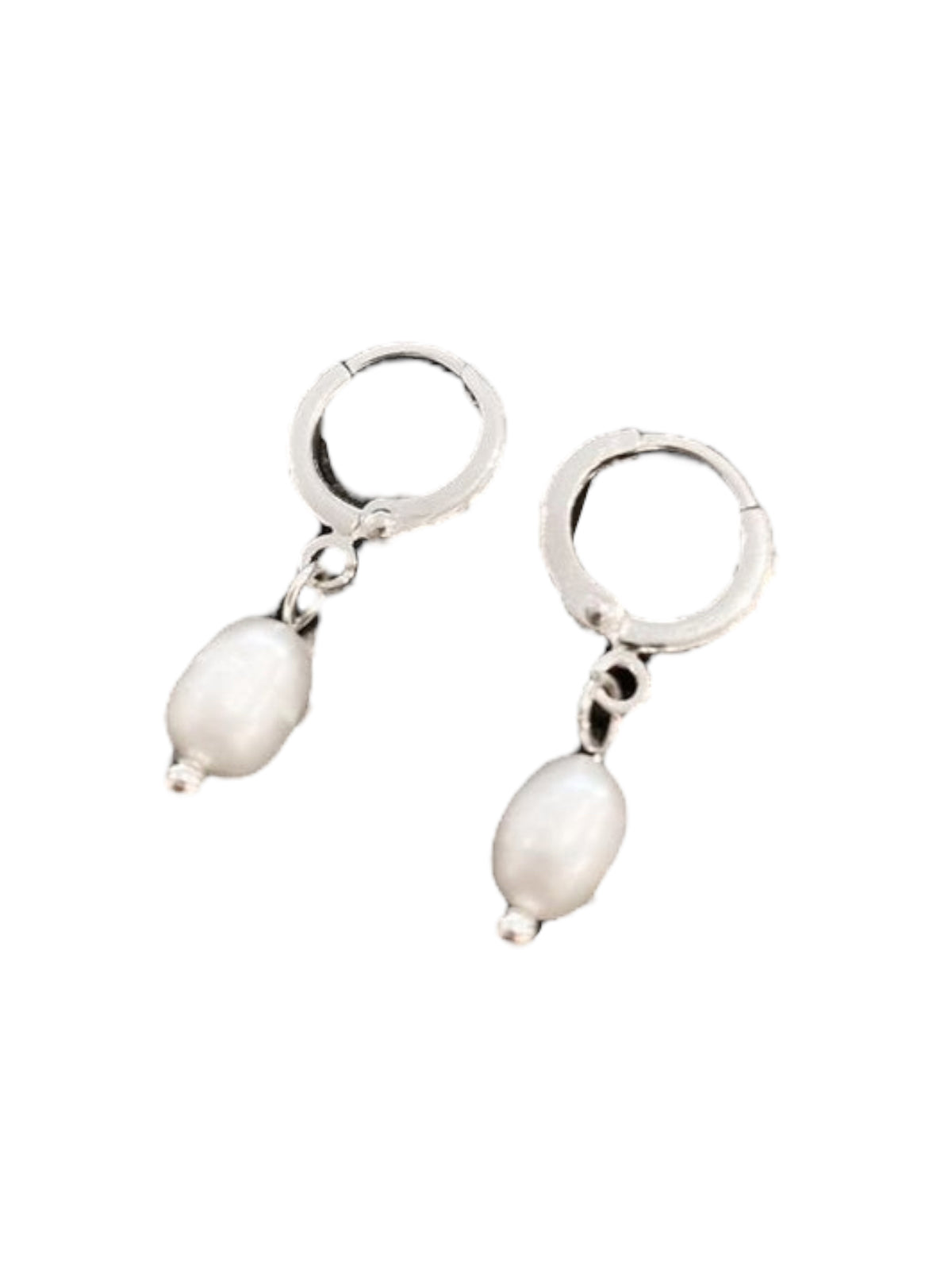 Daphne Pearl Silver Plated Earrings