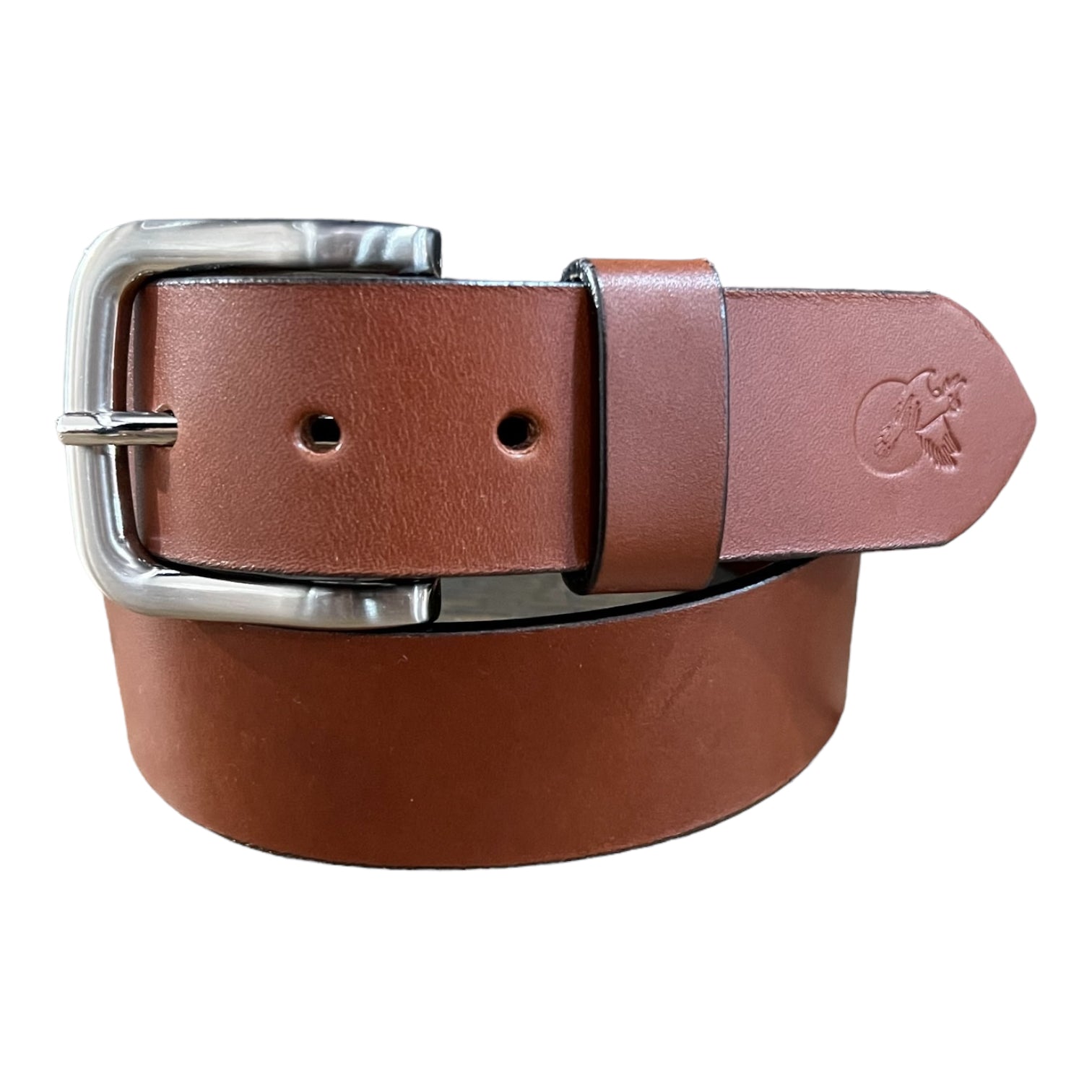 Casual 1.5" Leather Belt - Tan