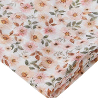 Spring Floral Organic Muslin Wrap