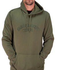 Mens Trademark Vintage Embroidered Hoodie - Army