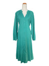 'Kaylee' Midi Linen Dress - Turquoise