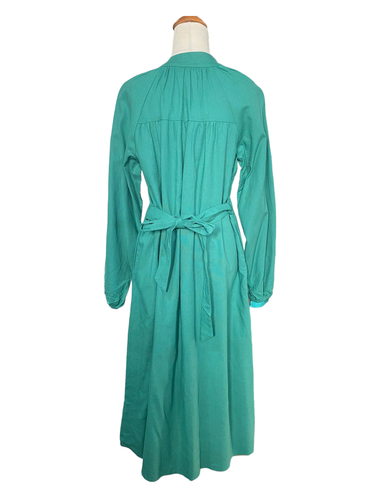 'Kaylee' Midi Linen Dress - Turquoise