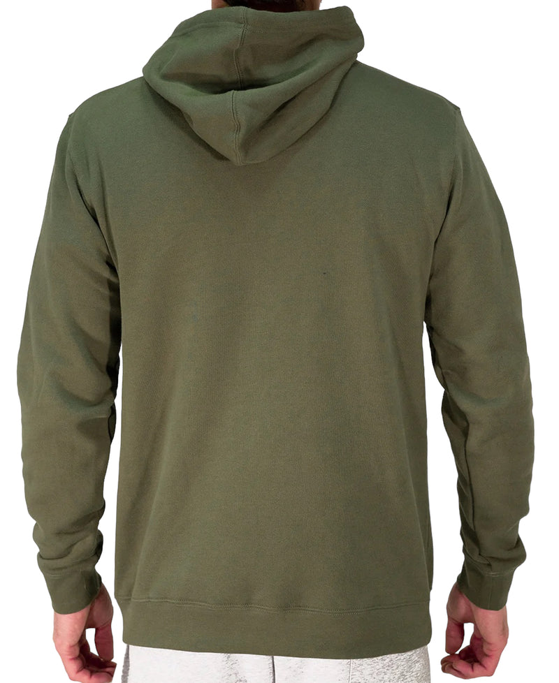 Mens Trademark Vintage Embroidered Hoodie - Army