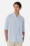 The Laverty Linen Longsleeve Shirt - Chambray