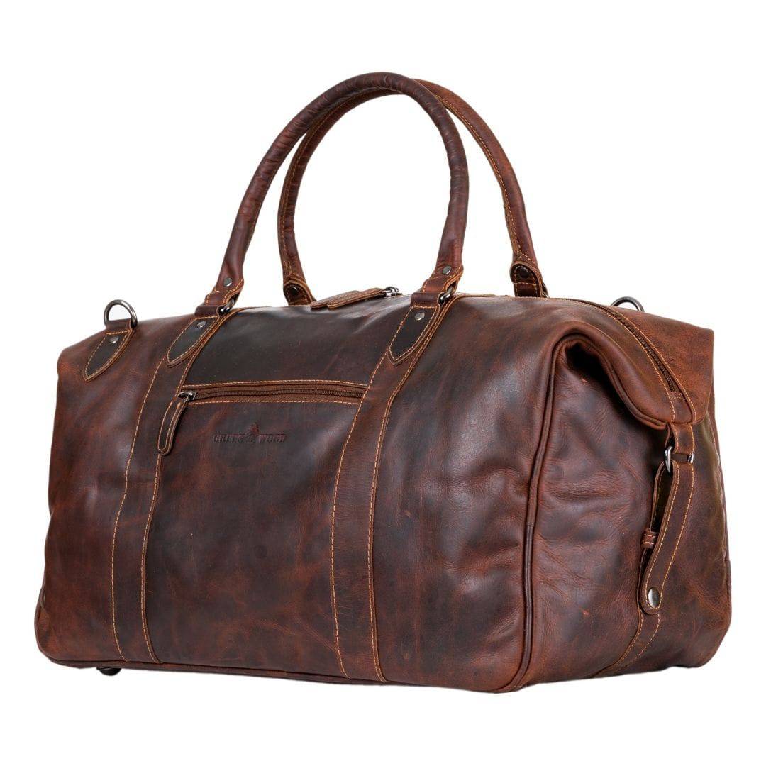 The Weekender Leather Duffle Bag - Sandel