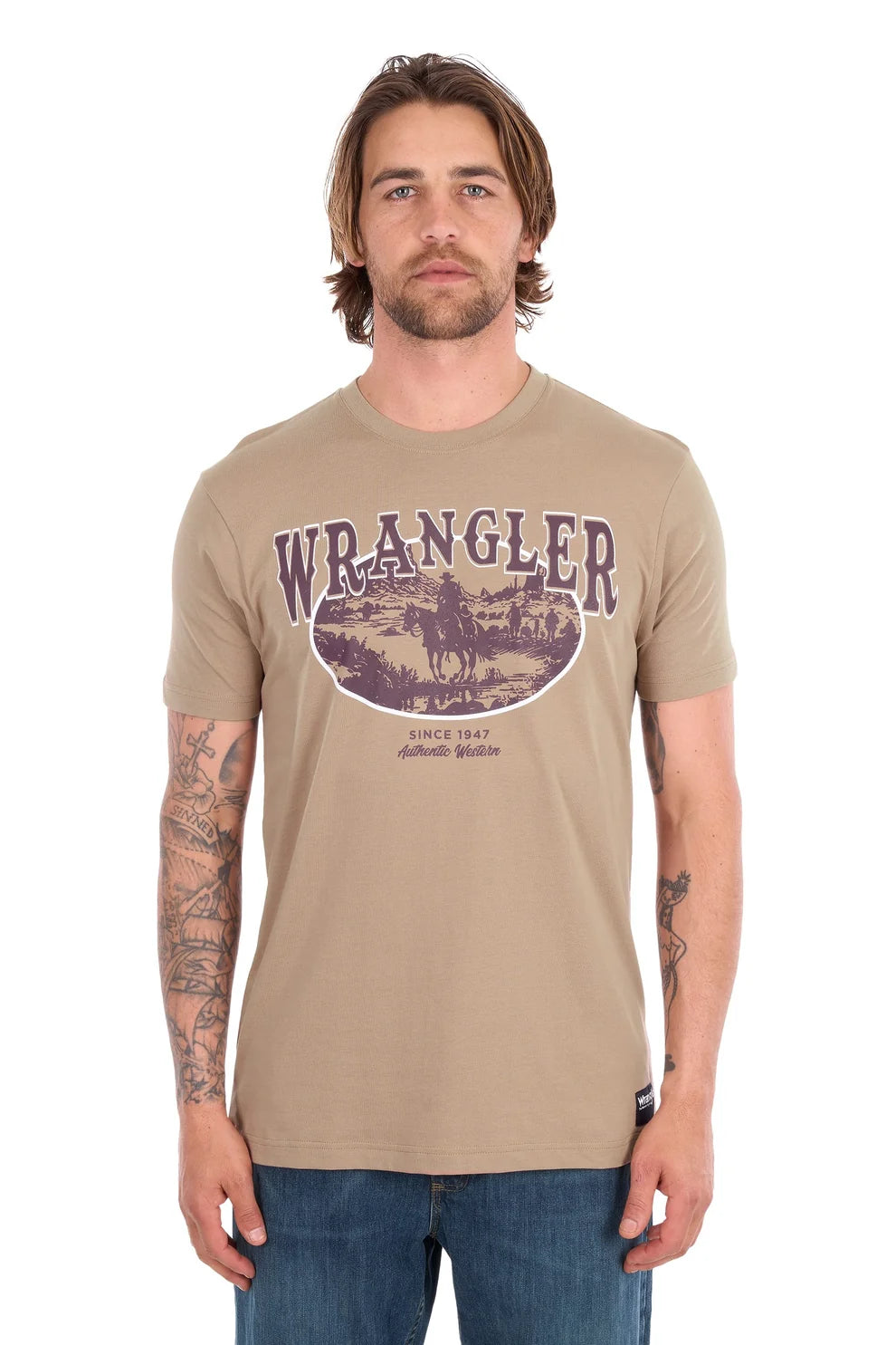 'James' Short Sleeve Tee - Tan