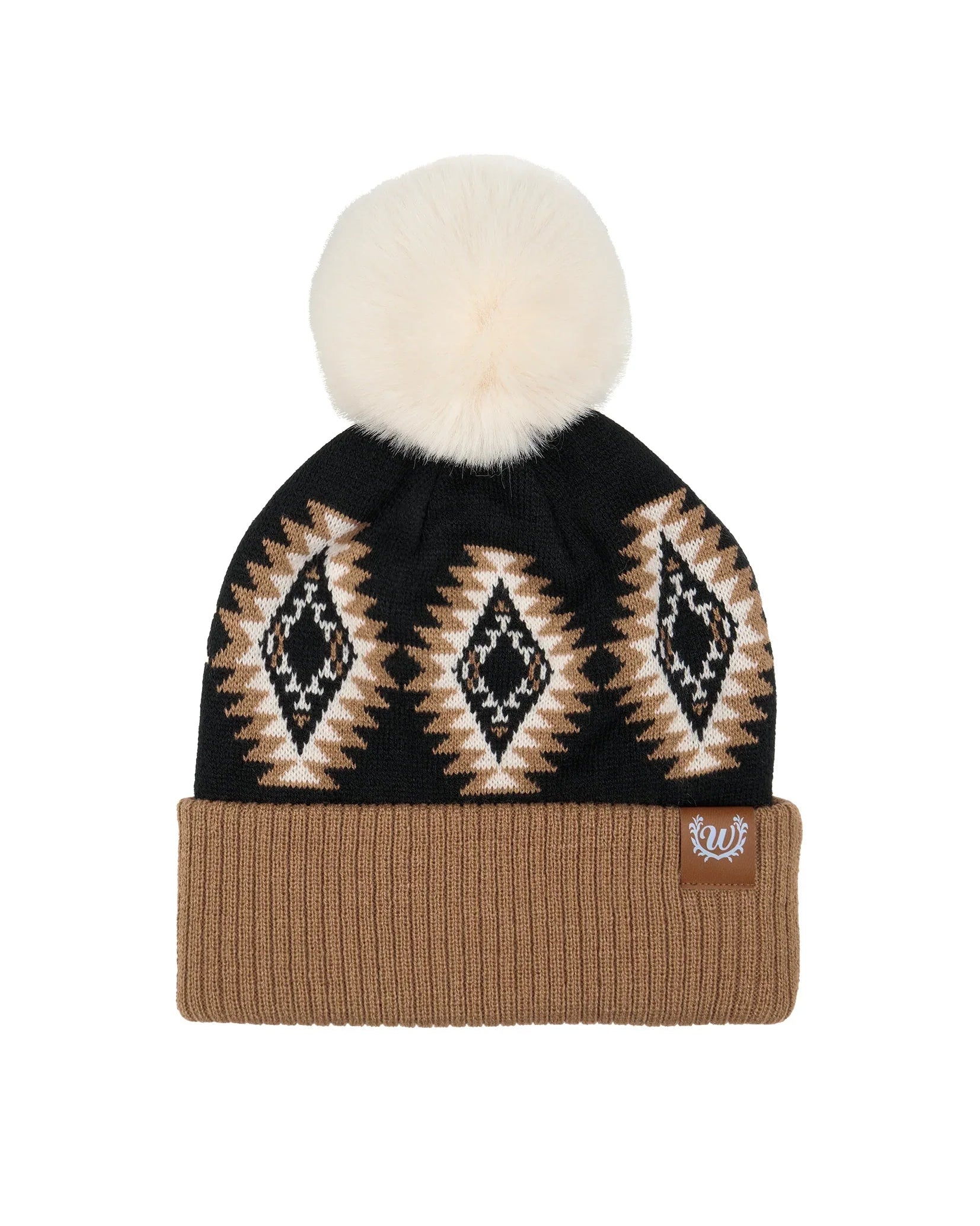 Wrangler 'Kate' Beanie - Black/Chocolate