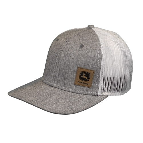 John Deere Grey/Sueded Logo Cap