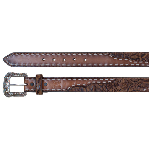 Brown Marbled Leather Belt