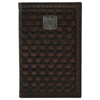 Justin Men's Low Profile Tooled Rodeo Wallet