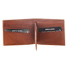 Rustic Leather Mens Slim Bi-Fold Wallet