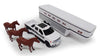 Ford F-350 Pickup with Horse Trailer and Horses - 1/32
