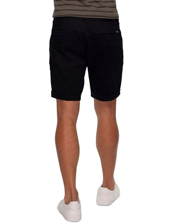 The Washed Cuba Short - Solid Black