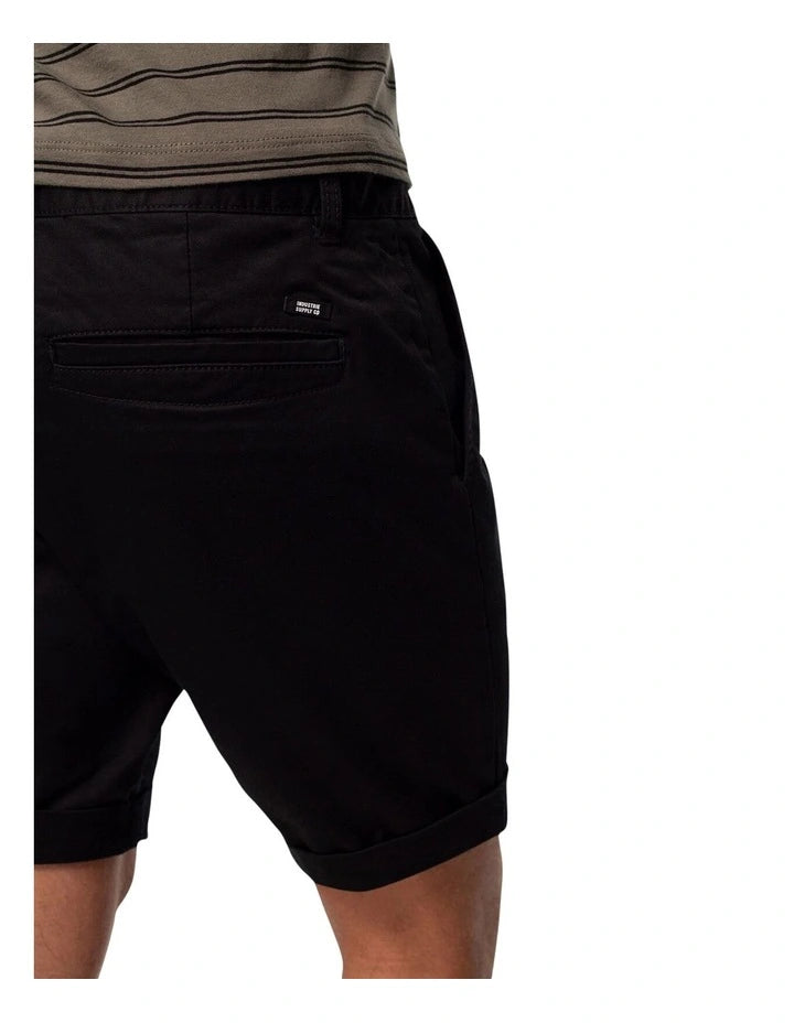 The Washed Cuba Short - Solid Black