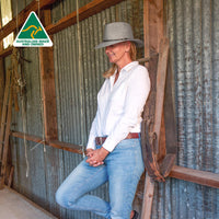 Barco River Fedora - Silver