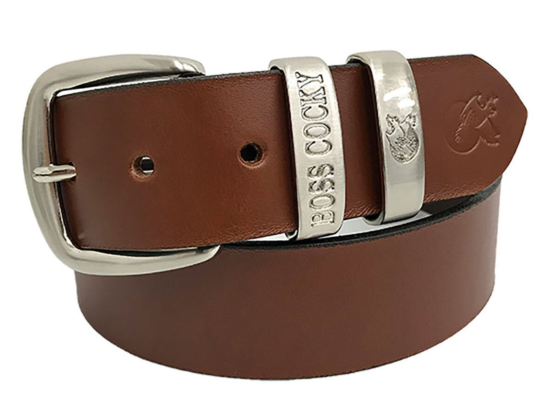 Muster 40mm Double Loop Leather Belt - Tan