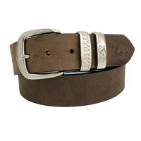 Muster 40mm Double Loop Leather Belt - Vintage Brown