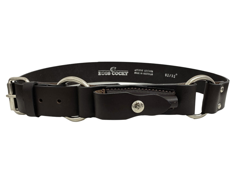 Ringer 1.5inch Leather Belt - Brown