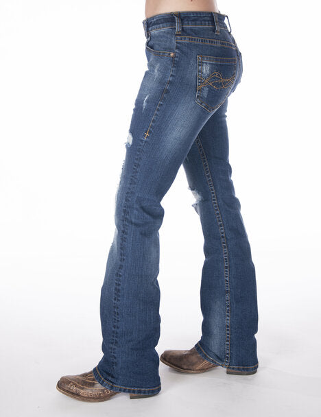 [SALE] 'Gold n Tuff' Natural Waist Bootcut Jeans