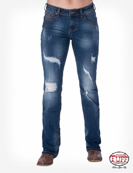 'Gold n Tuff' Natural Waist Bootcut Jeans